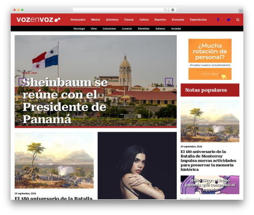 Hunted WordPress theme - vozenvoz.com