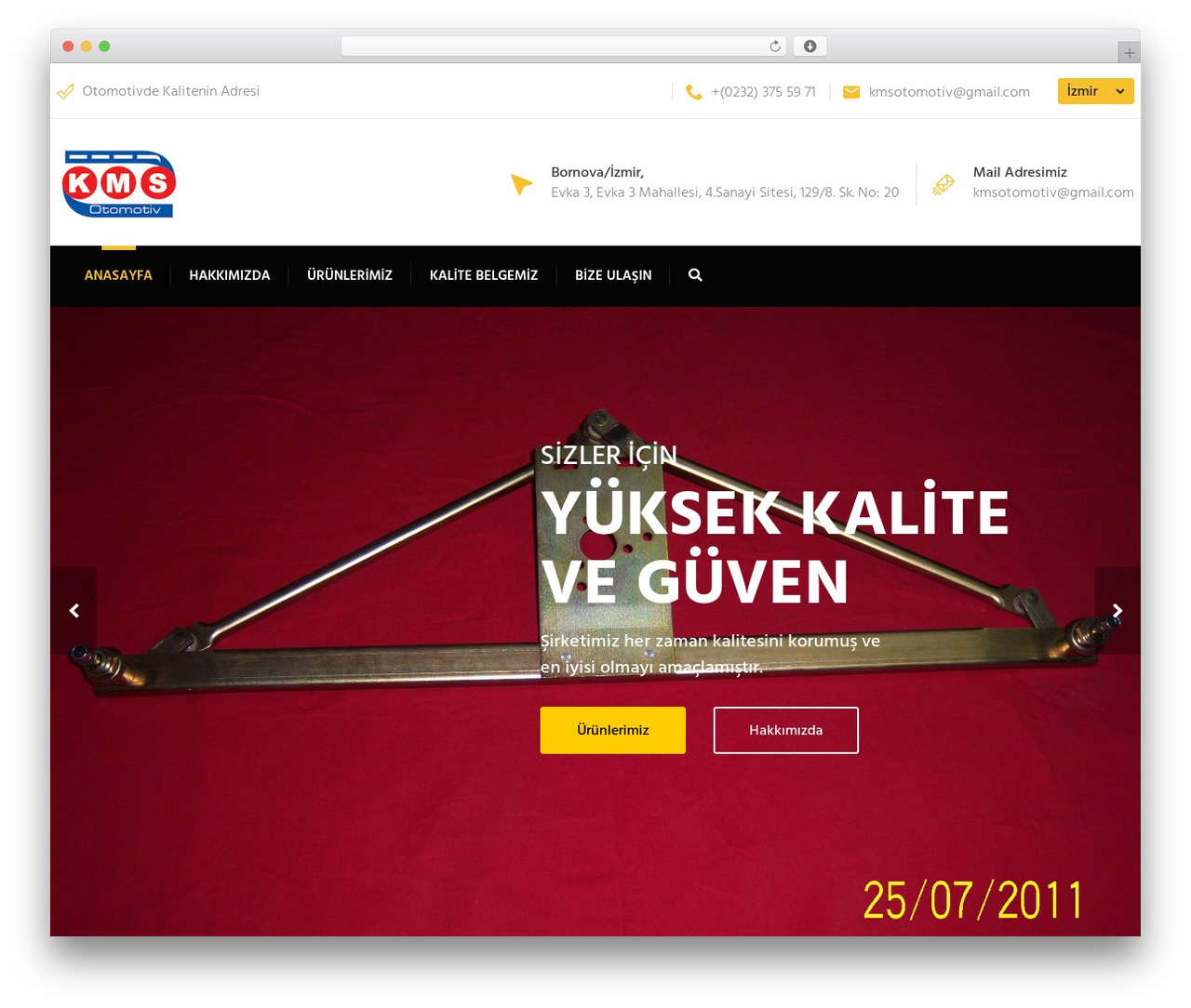 Induscity theme WordPress - kmsotomotiv.com