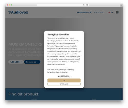 Number Three theme WordPress - audiovox.dk
