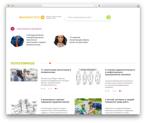 Rusup WordPress theme - begemot-dtc.ru