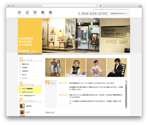 Themify Basic theme WordPress - studio-tanabe.com
