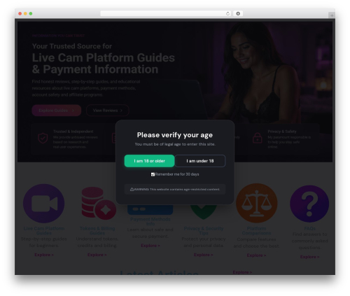 Advanced age verification popup WordPress plugin - suryaexchanger.com