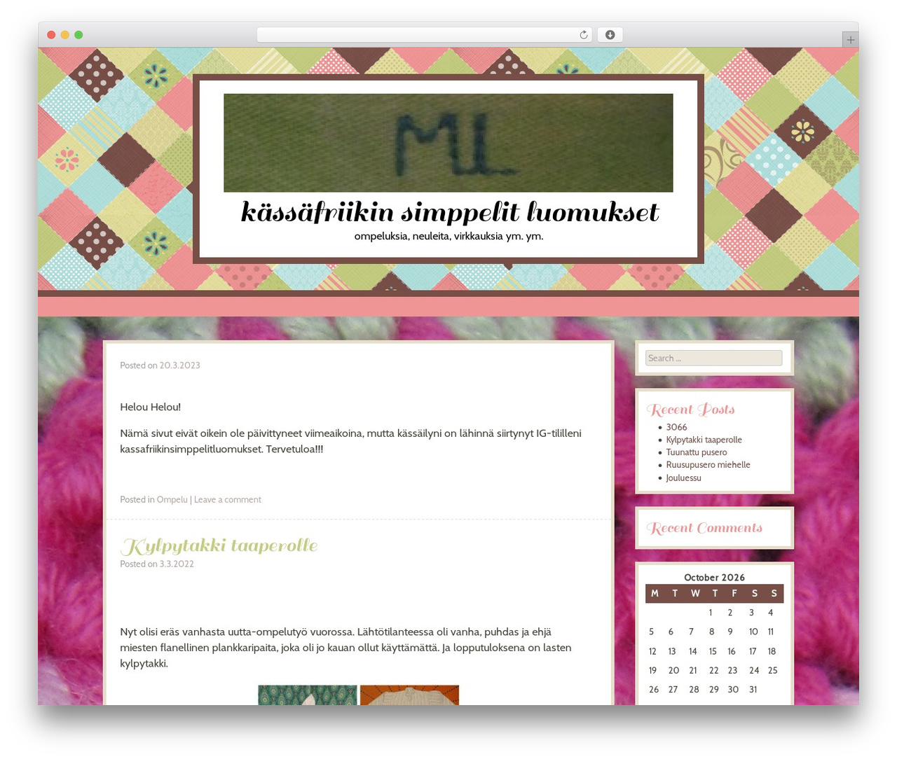 WordPress theme Patchwork - kissafani.com