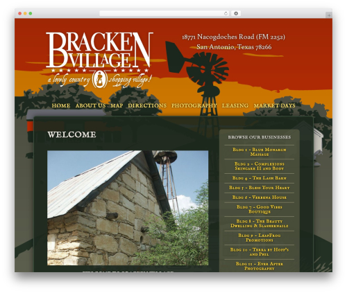 WordPress theme BrackenVillage - brackenvillagesa.com