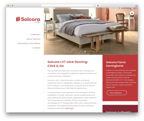 WordPress theme Solcora - solcora.com