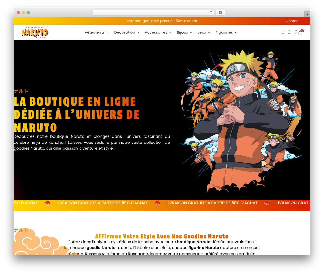 WordPress website theme Shoptimizer - www.laboutiquenaruto.fr WordPress website theme Shoptimizer - www.laboutiquenaruto.fr