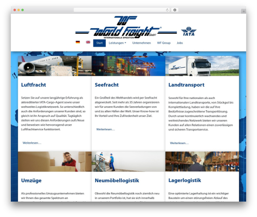 Best WordPress theme BootScore - worldfreight.de