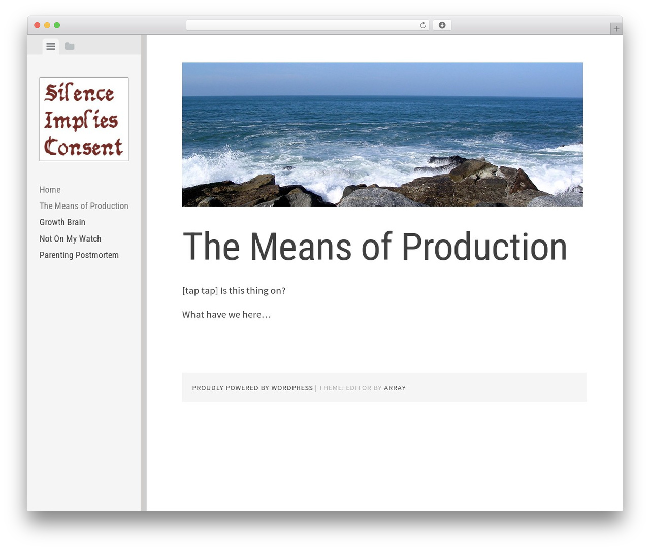 Editor WordPress theme - silenceimpliesconsent.com Editor WordPress theme - silenceimpliesconsent.com
