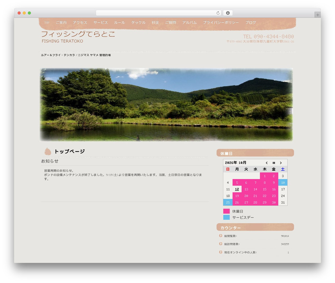 Theme WordPress フィッシングてらとこ - teratoko.com