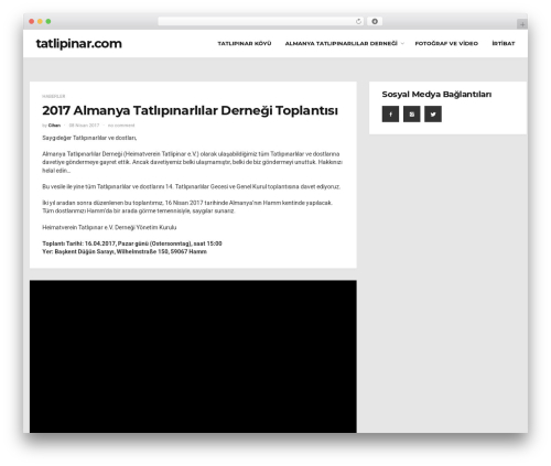 WordPress theme Ever - tatlipinar.com