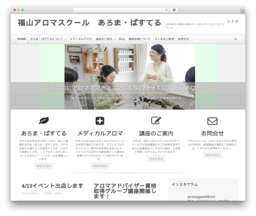 WordPress theme Evolution - aromapastel-love.com