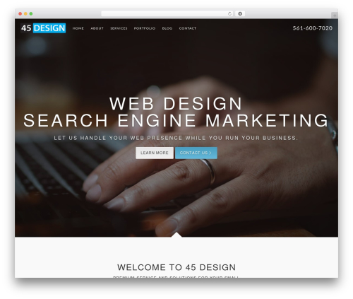 Catalyst WordPress page theme - 45design.com