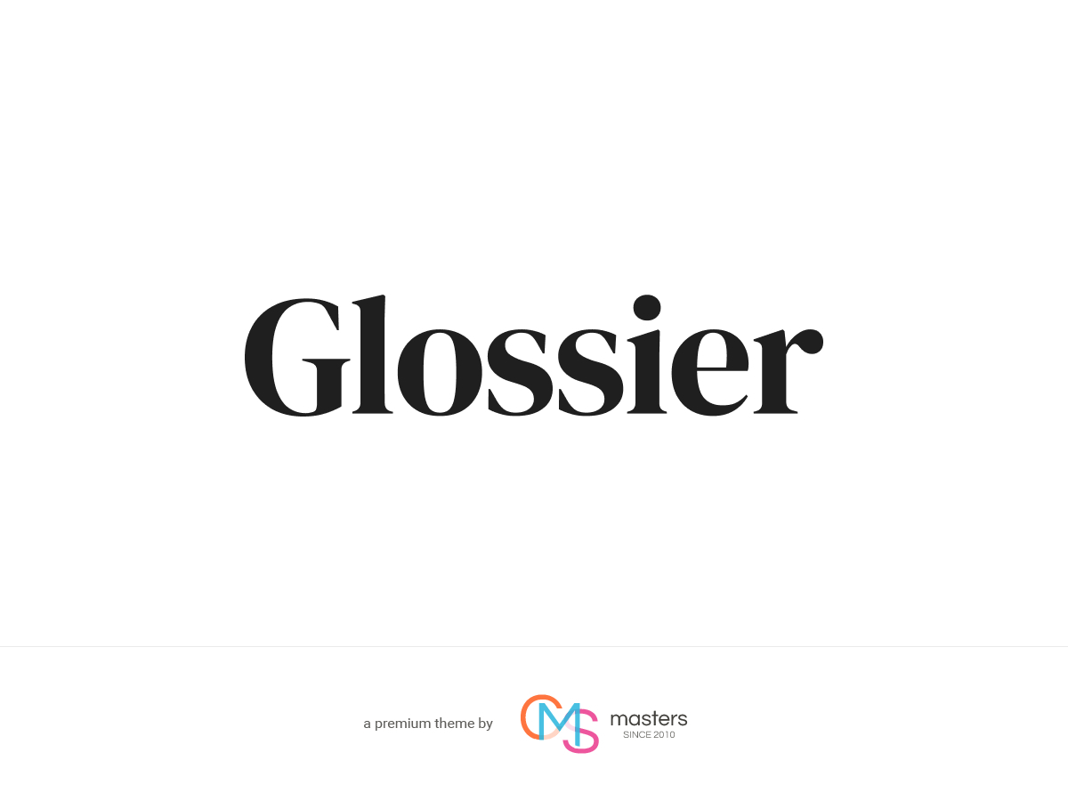 Glossier best WordPress magazine theme