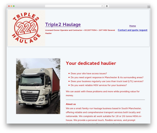Theme WordPress Profiler - triple2haulage.co.uk Theme WordPress Profiler - triple2haulage.co.uk