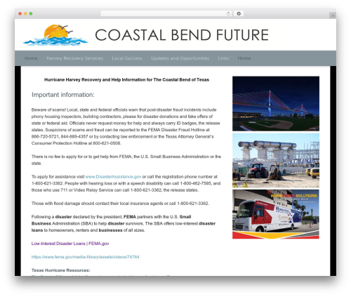 WordPress theme Equilibre - coastalbendfuture.com