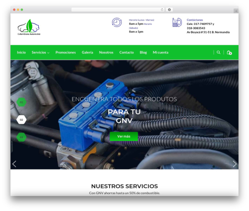 Autoresq WordPress theme - colombianaautomotriz.com