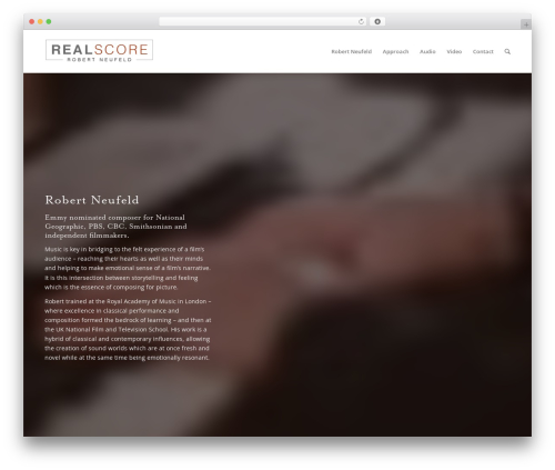 Fullwidth audio player WordPress plugin - realscoremusic.com
