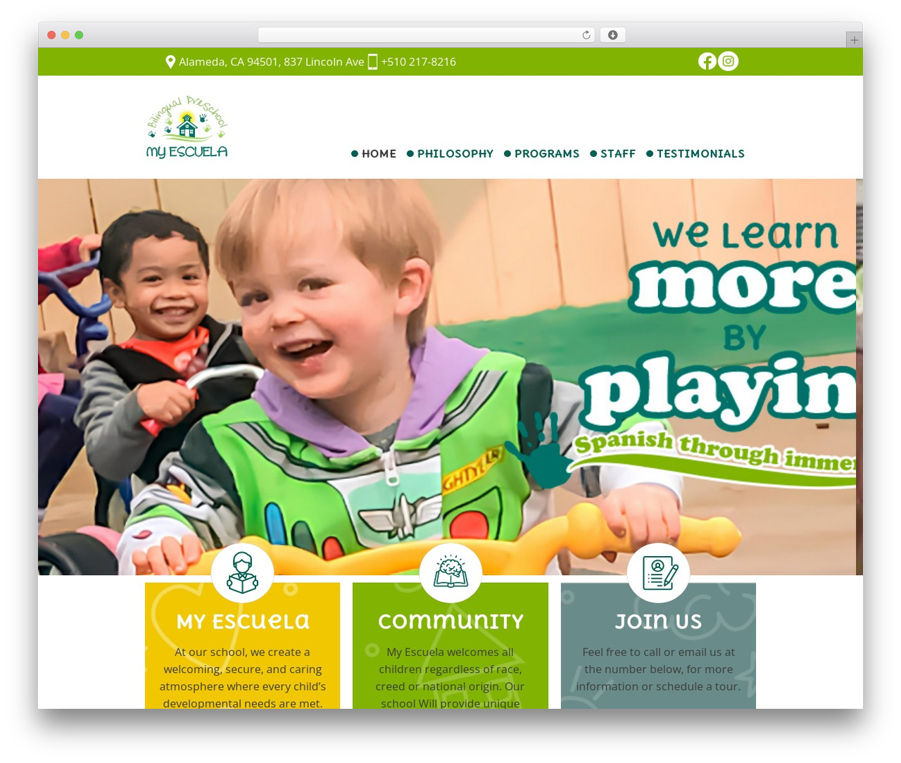 Salient theme WordPress - myescuelabilingualpreschool.com