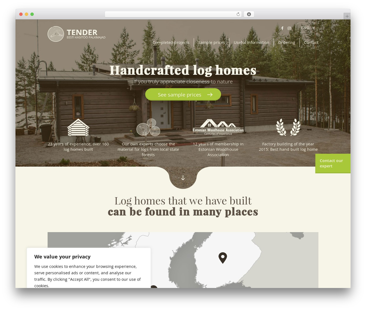 Tender WordPress theme image - nordicloghome.com