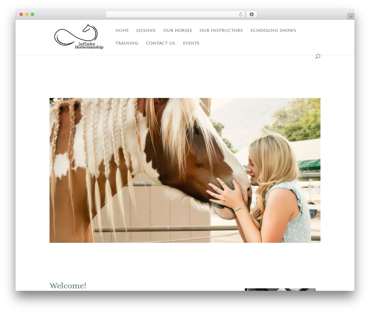 Theme WordPress Divi - infinitehorsemanship.com