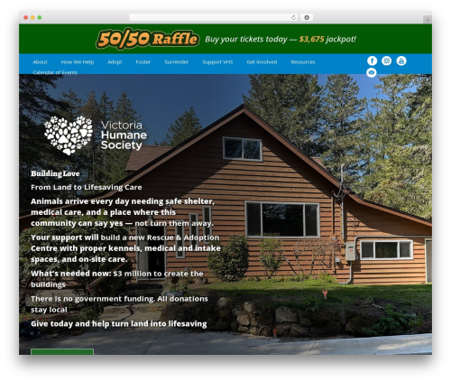 VHS WordPress theme - victoriahumanesociety.com
