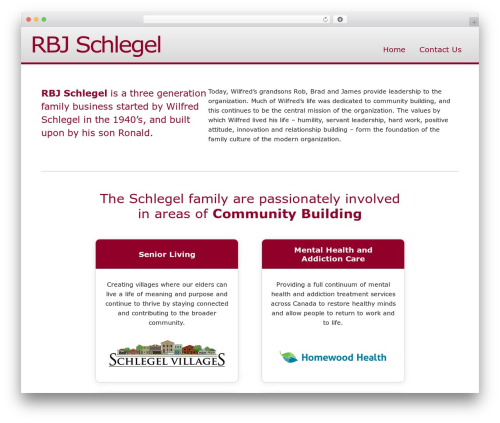 WordPress theme Genesis - rbjschlegel.com