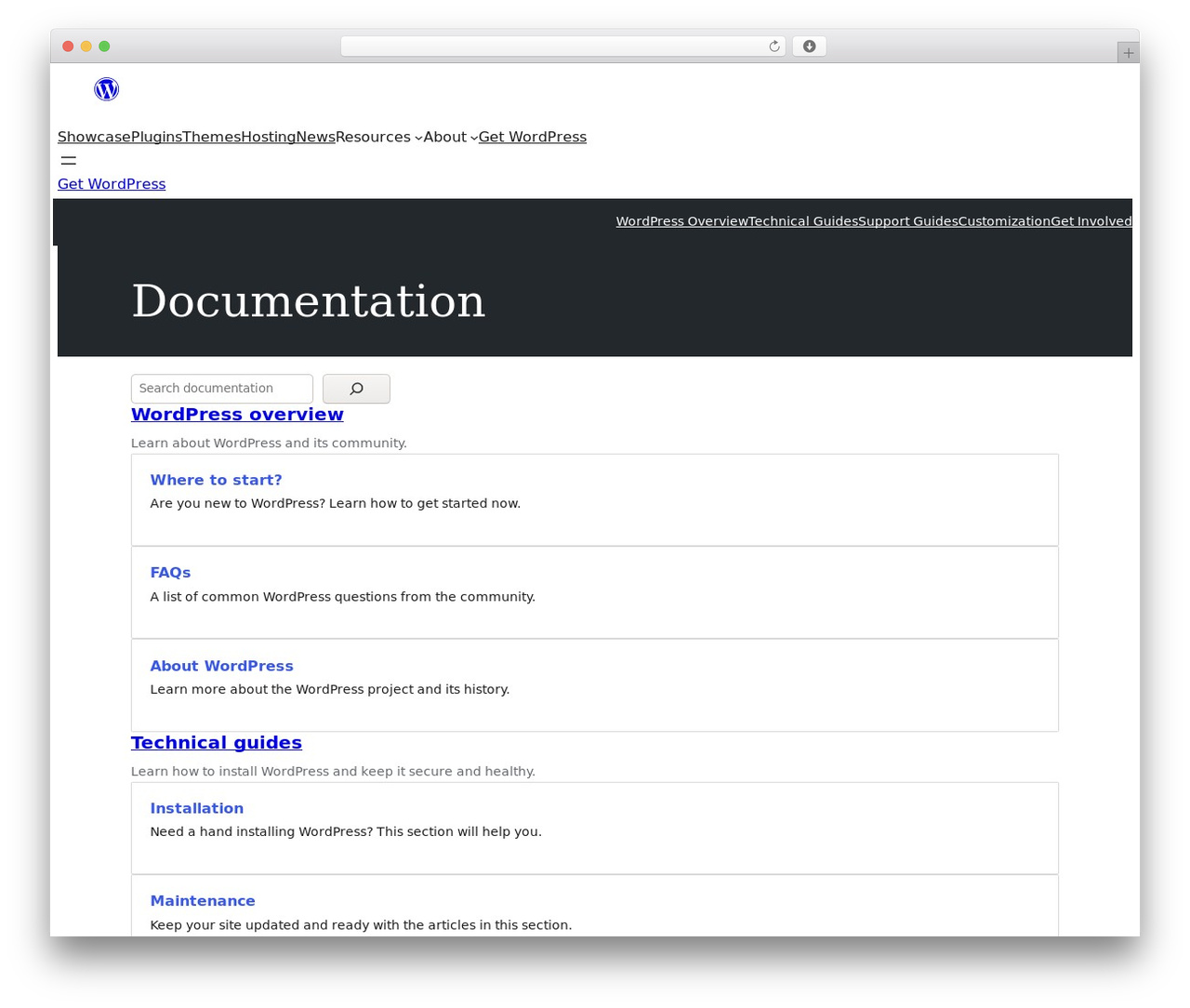 WordPress theme WordPress.org Documentation Theme - wordpress.org/support WordPress theme WordPress.org Documentation Theme - wordpress.org/support