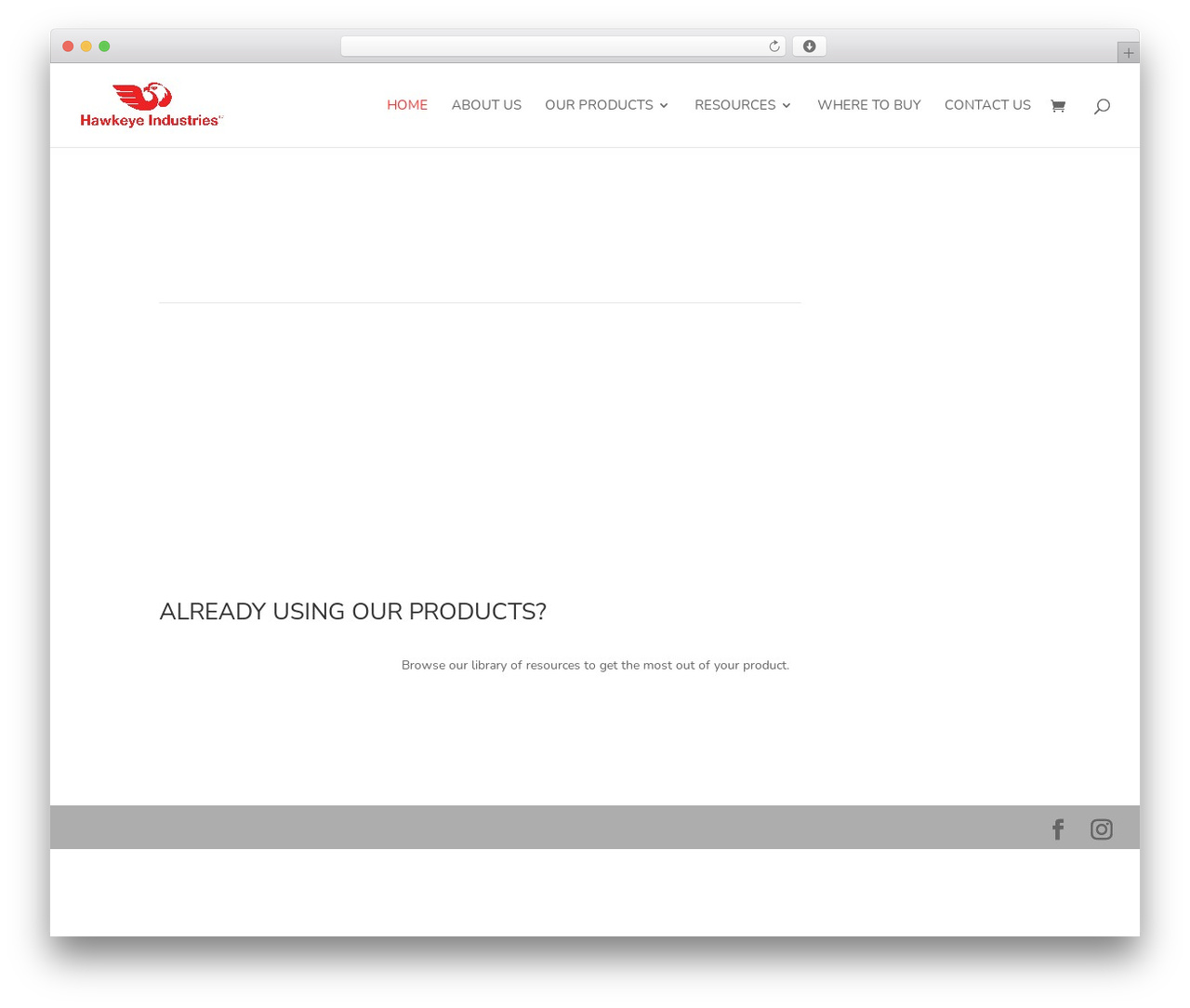Divi WordPress theme - hawkeyeind.com
