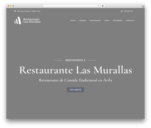 PatioTime theme WordPress - restaurantelasmurallas.com
