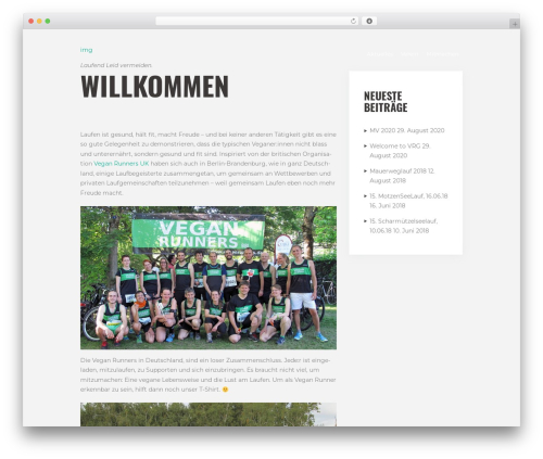 Theme WordPress RunCrew - veganrunners.de