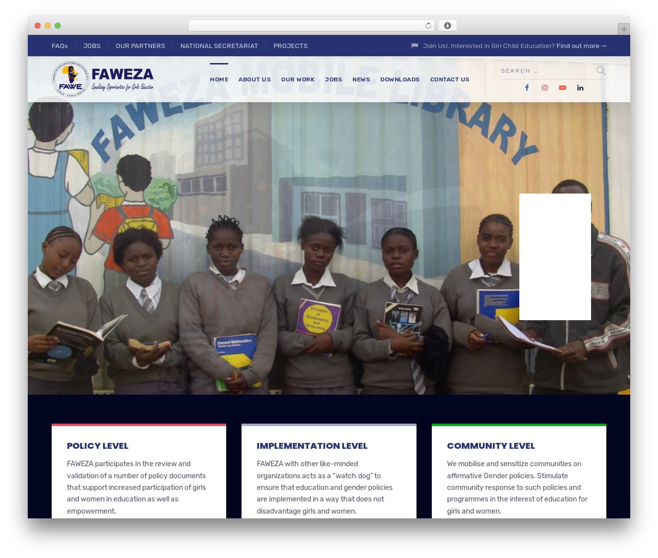 WordPress theme GLB - faweza.org.zm
