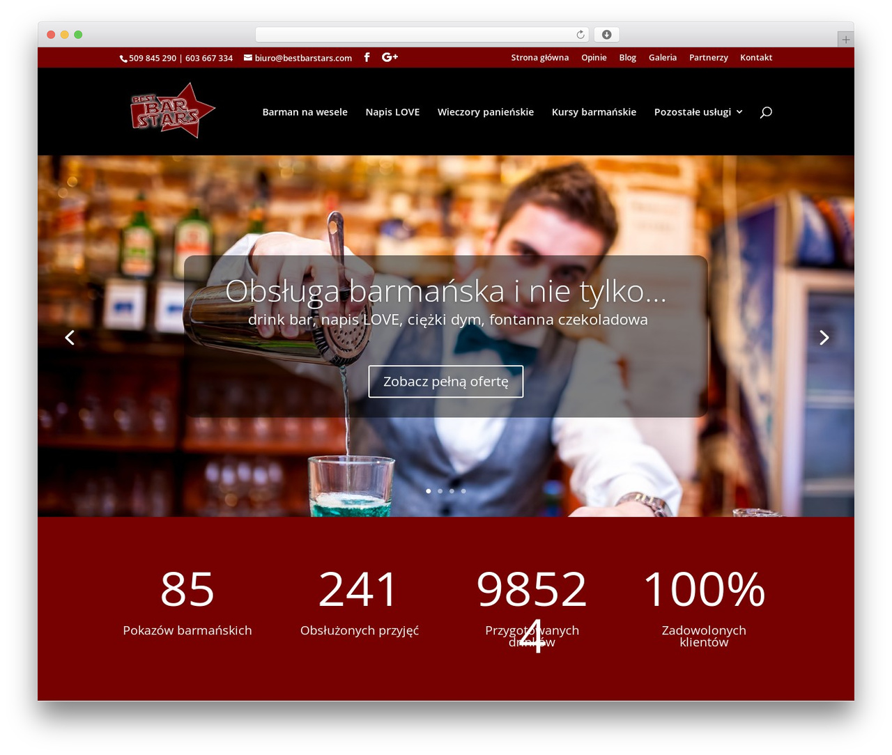 Divi WordPress theme - bestbarstars.com