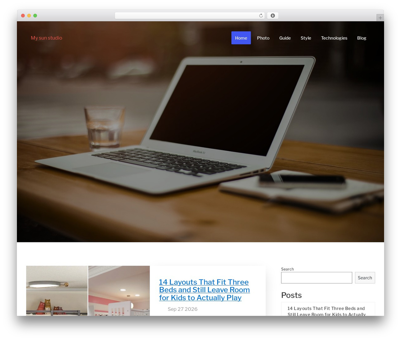 Elemento WordPress theme - mysunstudio.com Elemento WordPress theme - mysunstudio.com