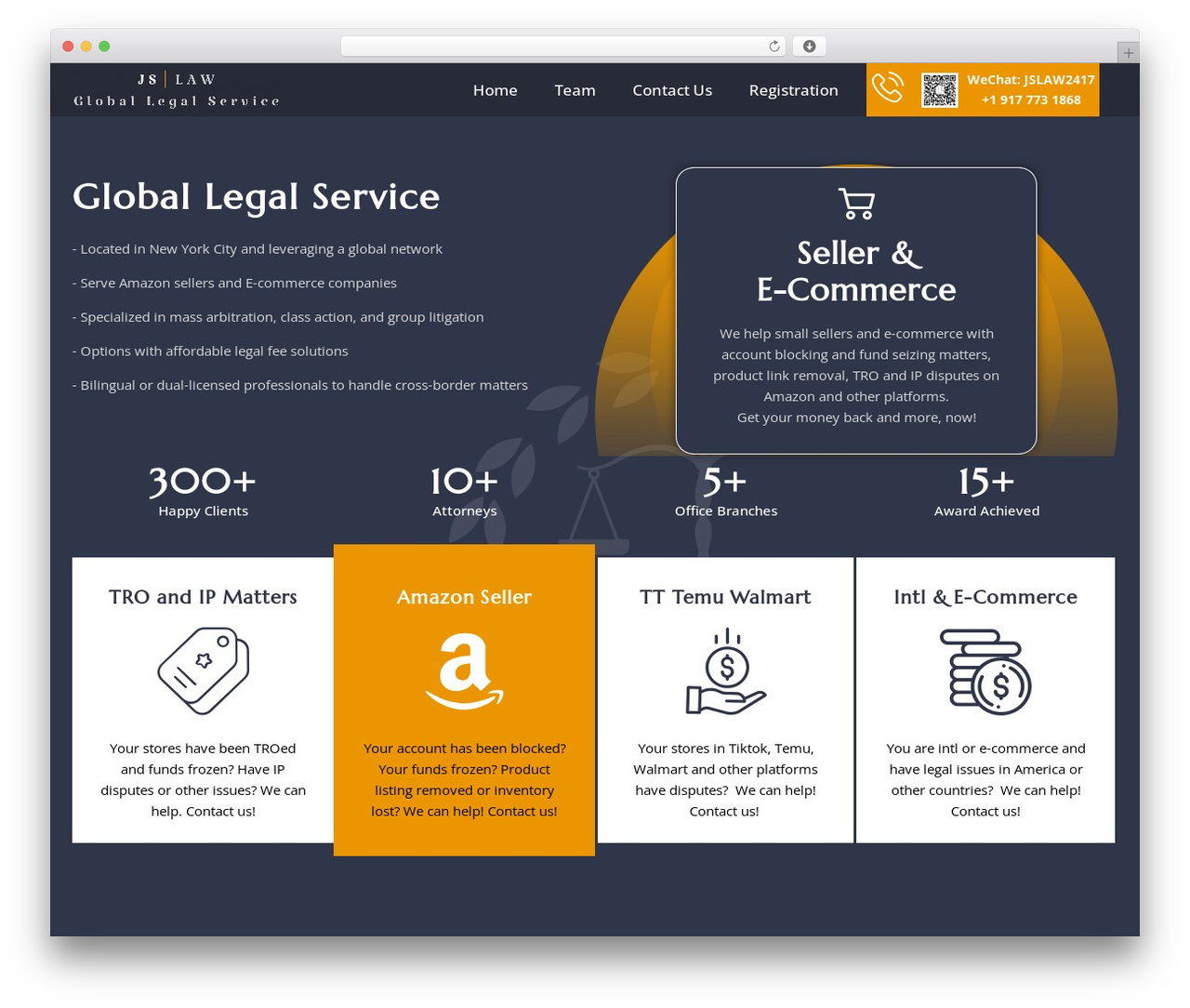 Hello Elementor WordPress theme - jslawlegal.com