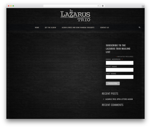JamSession WordPress theme - lazarustrio.com