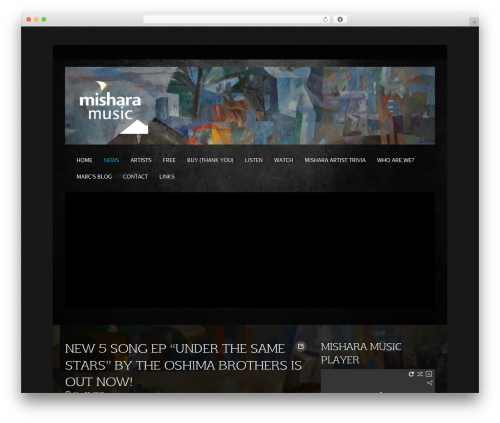 Musicpro WordPress website theme - misharamusic.com