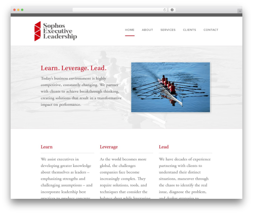 Sequential WordPress theme - sophosleadership.com
