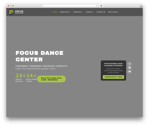 Theme WordPress Beaver Builder Theme - focusdancecenter.com
