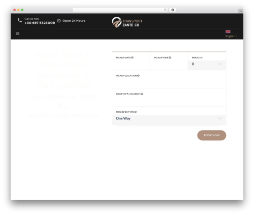 Chauffeur booking system WordPress plugin - taxizakynthos.com