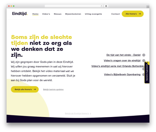 Theme WordPress Eindtijd - eindtijd.nl