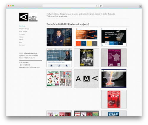 Theme WordPress Infinity - albenadraganova.com