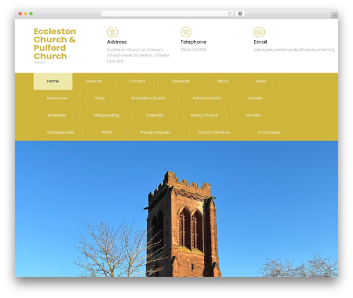 WordPress theme Grace Fellowship - ecclestonandpulfordchurches.org