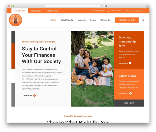 WordPress theme multibank - gssscreditsociety.com