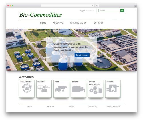 WP theme Bio-Commodities - bio-commodities.com