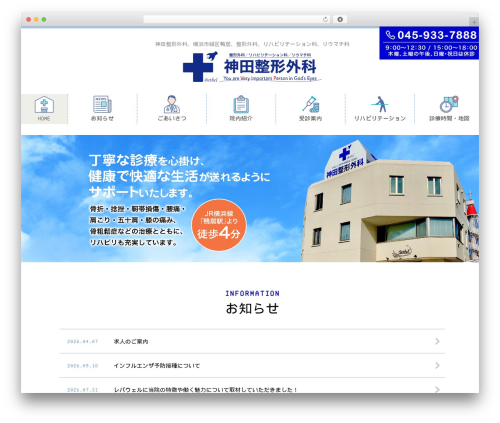 お医者さんテーマ（ポピュラー） theme WordPress - kanda-seikei-kamoi.com