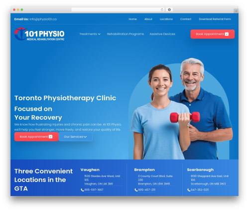 Bt pro WordPress plugin - 101physio.ca