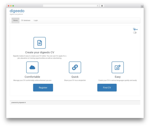 Bootstrap Basic WordPress theme design - digeedo.com