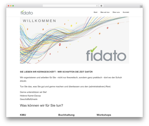Divi theme WordPress - fidato.ch