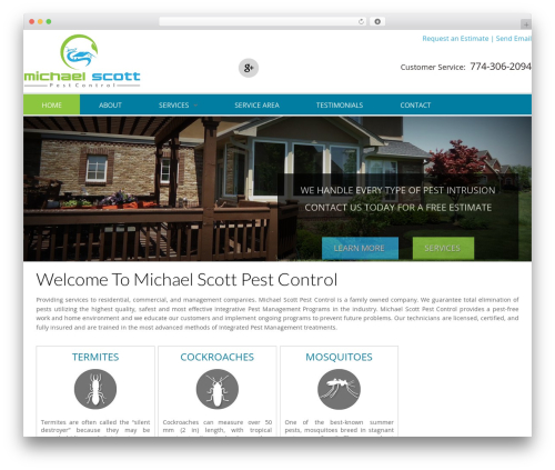 Shape5 Design Control premium WordPress theme - michaelscottpestcontrol.com
