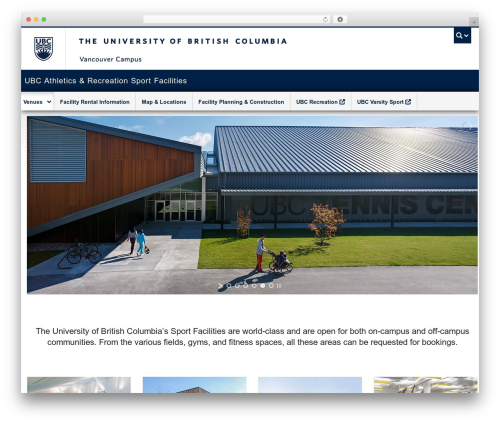 UBC CLF Basic theme WordPress - sportfacilities.ubc.ca
